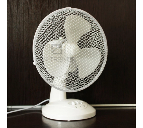Настільний універсальний електричний вентилятор Wimpex WX-901 TF із захисними ґратами та підставкою за 798 грн