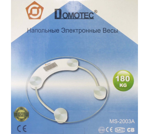 Весы напольные электронные DOMOTEC MS-2003A/ 0376 /180кг круглый (10) за 435 грн