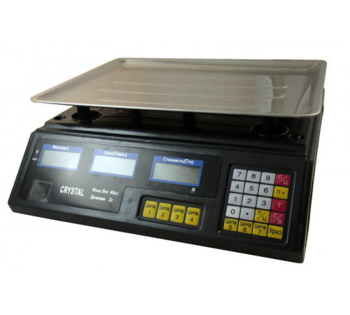 Весы Торговые CRYSTAL / 50кг/6v/5г / (5 шт/ящ) за 1760 грн