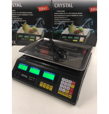 Весы Торговые CRYSTAL / 50кг/6v/5г / (5 шт/ящ)