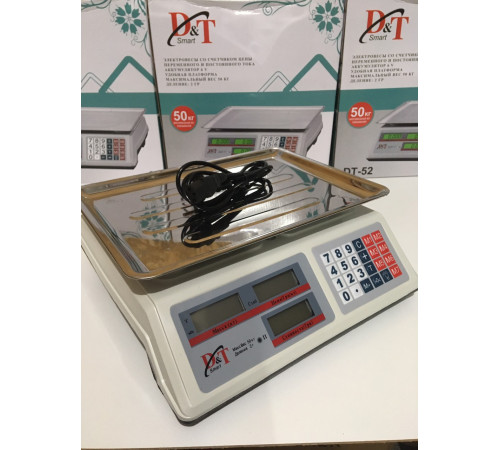 Весы Торговые DOMOTEC DT-52/ 50кг/6v/2г (5 шт) за 1760 грн
