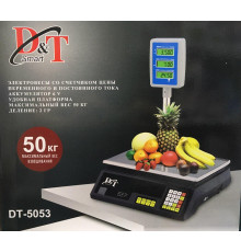 Весы Торговые со стойкой DT-5053 50кг ( 50KG /6V /5GR / 327*135*37 ) (4 шт/ящ)