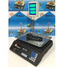 ВесыТорговые со стойкой DOMOTEC MS-308 50кг ( 50KG /6V /5GR / 327*135*37 ) (4 шт/ящ)