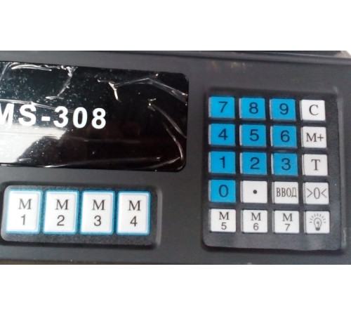 ВесыТорговые со стойкой DOMOTEC MS-308 50кг ( 50KG /6V /5GR / 327*135*37 ) (4 шт/ящ) за 2331 грн