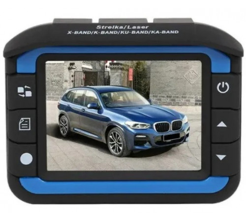 Автомобильный видеорегистратор с антирадаром и камерой с углом обзора 140 градусов HD 720P
