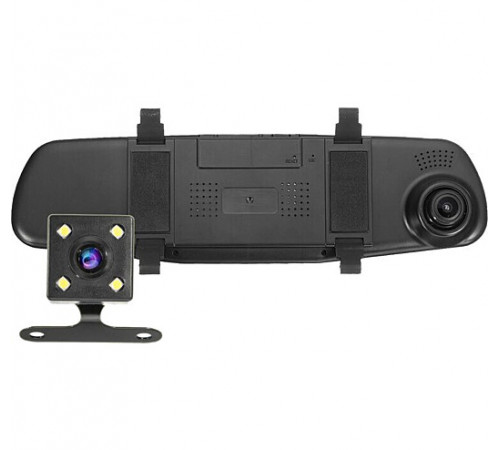 Автомобильный регистратор-зеркало Blaсkbox DVR AK47 с камерой заднего вида