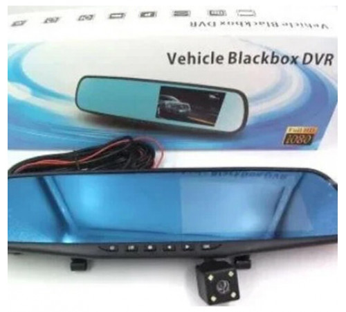Автомобильный регистратор-зеркало Blaсkbox DVR AK47 с камерой заднего вида