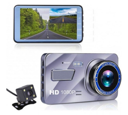 Видеорегистратор для автомобиля c задней камерой Dual Lens A10/F9/V2 Full HD 1080 H31 4,3 дюйма