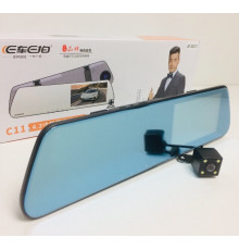 DVR C11 ART 7640 metal зеркало с двумя камерами (20 шт/ящ)