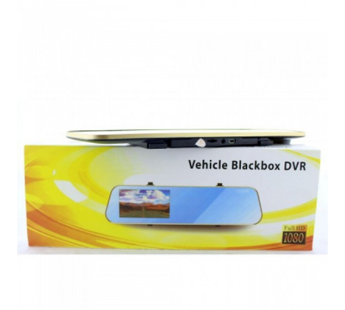 Видеорегистратор DVR DV 460 зеркало с двумя камерами ART-2001(GOLD) за 1790 грн