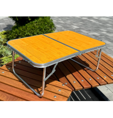 Бежевий Стіл компактний складаний для дому, кемпінгу-пікніка Folding table AND844-846