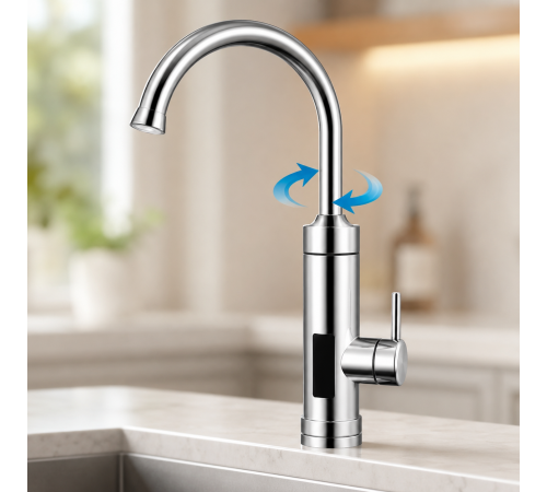 Водонагреватель Delimano WATER HEATER RX-016 с LCD-экраном / Водонагреватель подключения снизу
