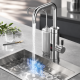 Проточний водонагрівач 2в1 Multifunctional heating cleaning faucet / Кран електричний проточний з LCD-диспеєм ZSW-D02 за 1501 грн