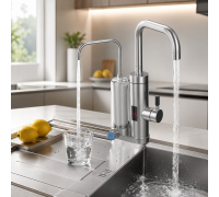 Проточний водонагрівач 2в1 Multifunctional heating cleaning faucet / Кран електричний проточний з LCD-диспеєм ZSW-D02