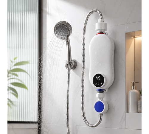 Проточний водонагрівач с душем Electric water heater RYK-007/212 за 1756 грн