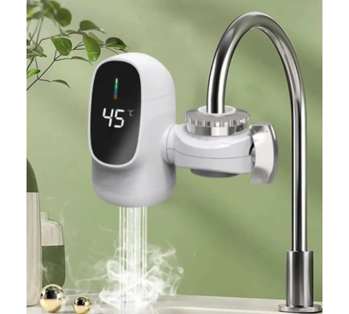 Проточный водонагреватель насадка на кран для кухни Water Heater ZSW-D03 c LCD дисплеем 3 кВт