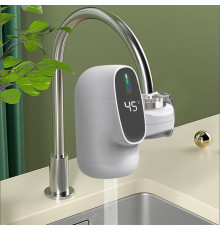 Проточный водонагреватель насадка на кран для кухни Water Heater ZSW-D03 c LCD дисплеем 3 кВт