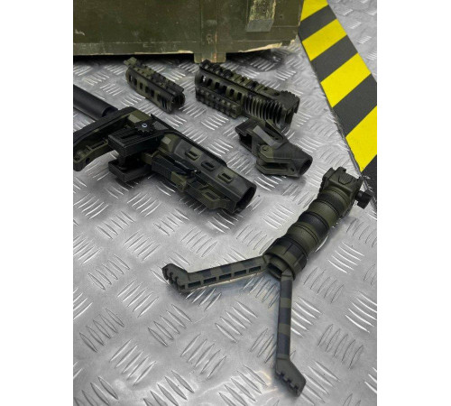 Набір приклад телескопічний Fab Defense GLR-16 dark olive ВТ7960