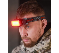 Ліхтар налобне червоне світло зі знімним акумулятором 1200 mAh