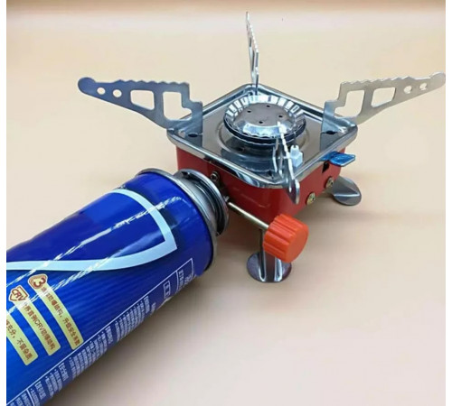 Газовая плита мини туристическая портативная, плита газовая походная