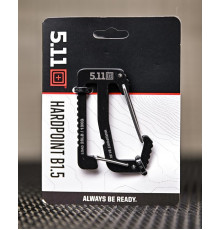 Карабин "HARDPOINT B150" BLACK 38 мм 5.11 Tactical сталь 1 ПП8143