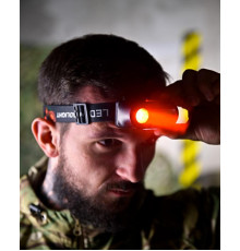 Налобный фонарик BL-1804 с красным светом ПП8145