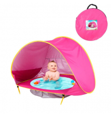 Намет дитячий з басейном автоматичний WM-BABY POOL Рожевий