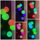 Светодиодная уличная гирлянда WHISKET, на солнечной батарее, RGB, хрустальные шары, 6 см