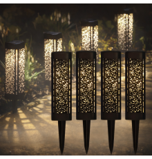Уличный садовый ажурный светильник / Садовый фонарь на солнечной батарее garden light 4шт