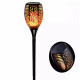 Садовый светильник Solar flame 1 шт / Водонепроницаемый фонарь факел 109 см / Фонарь 96 LED теплый белый свет