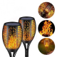 Садовый светильник Solar flame 1 шт / Водонепроницаемый фонарь факел 109 см / Фонарь 96 LED теплый белый свет