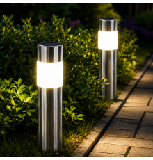 Світильники для газону Warm Solar Pillar Light / Світлодіодний світильник на сонячній батареї / Вуличні ліхтарі-стовпчики Solar 2 шт