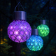 Садовий кристалічний світильник / Вуличний сонячний ліхтар garden light / Світильник із сонячною панеллю за 236 грн