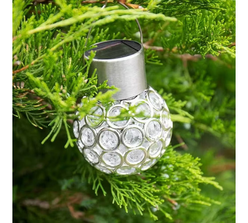 Садовий кристалічний світильник / Вуличний сонячний ліхтар garden light / Світильник із сонячною панеллю за 236 грн