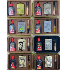 Зажигалка ZIPPO 3 в 1 (бензин, мундштук) ART- 006/2001 (120)