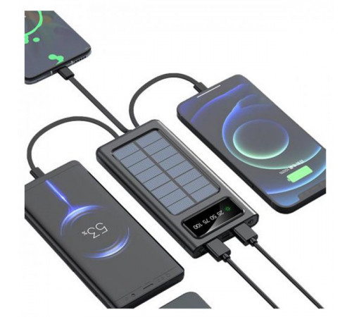 Мобильная Зарядка Power Bank на солнечной батарее UKC 10000 mAh Solar