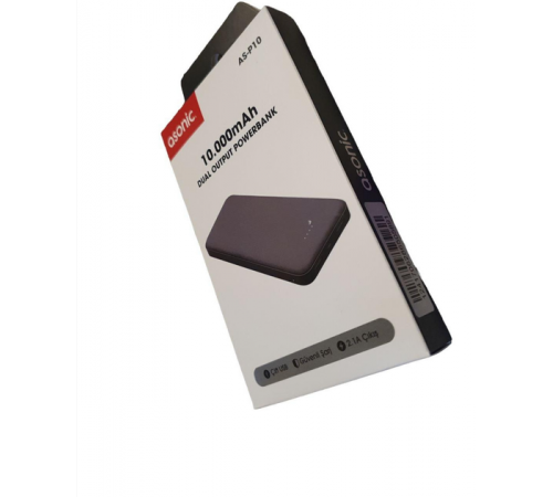 Павер банк, Power Bank 10000 mAh з індикатором заряду, Asonic P10