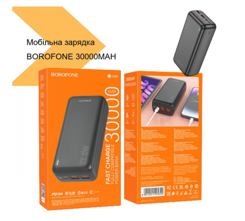 Мобильное зарядное устройство для POWER BANK BOROFONE 30000MAH BJ 38B