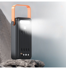 Портативна батарея зовнішня повербанк Power Bank 50000 mAh із сонячною панеллю та ліхтариком YM-635CX