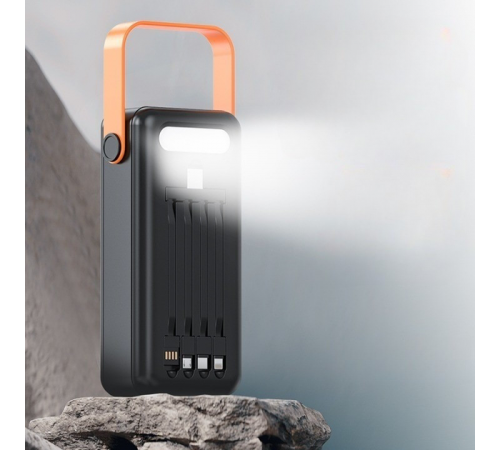 Портативна батарея зовнішня повербанк Power Bank 50000 mAh із сонячною панеллю та ліхтариком YM-635CX