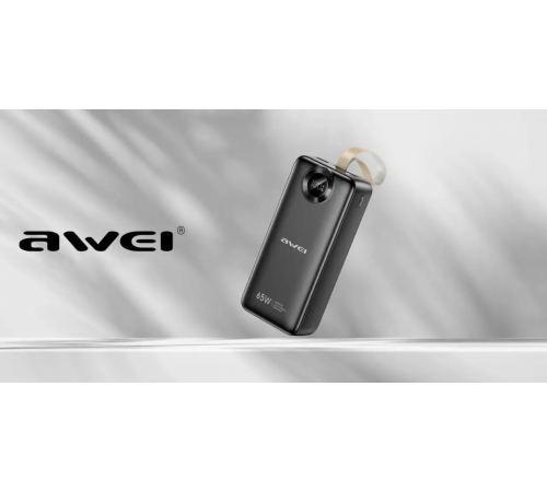 Портативний POWER BANK AWEI PA 34 30000mAh / Повербанк 30000 мАг швидка зарядка