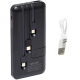 Павербанк 30000 mAh встроенные кабели USB, micro USB, Type-C, Lightning с подставкой для телефона, Портативная батарея Powerbank