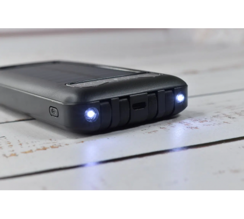 Павербанк Solar Power Bank с солнечной батареей + фонарик 20000 mAh