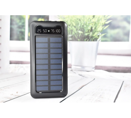 Павербанк Solar Power Bank с солнечной батареей + фонарик 20000 mAh