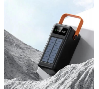 Портативная батарея наружная повербанк Power Bank 120000 mAh с солнечной панелью и фонариком YM-639CX