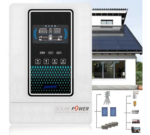 Гибридный инвертор с чистой синусоидой на 48 Вт Jarrett 6.5KW чистая синусоида
