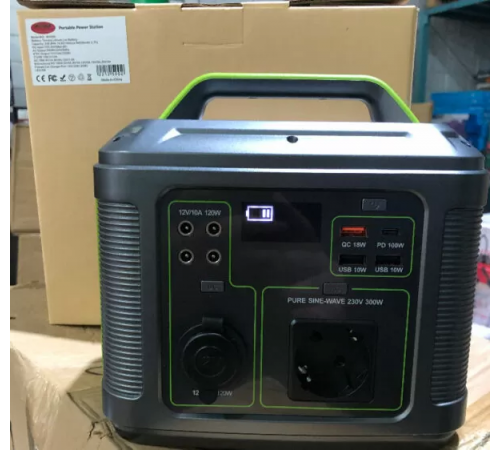 Портативная электростанция повербанк с розеткой 500 ВТ Wimpex WX-500