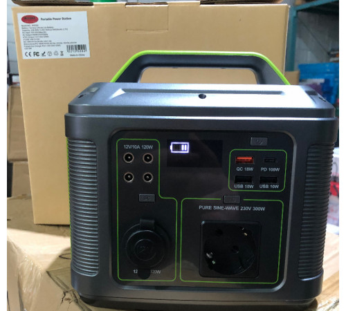 Портативная электростанция повербанк с розеткой 500 ВТ Wimpex WX-500