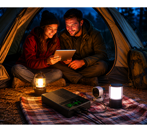 UPS-Power Bank 20000mAh для роутеров и видеокамер 5V/9V/12V+USB / Источник бесперебойного питания / Повербанк для роутера