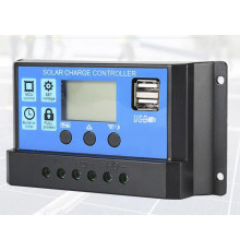 Контроллер заряда солнечный 10А 12/24В OTS c дисплеем и USB PWM